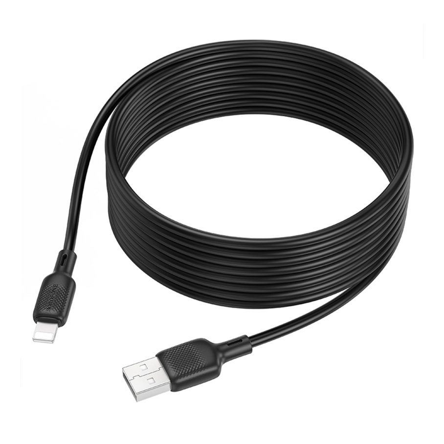 Кабель USB Borofone BX113 Silicone Lightning 2.4A 2m - Зображення 4