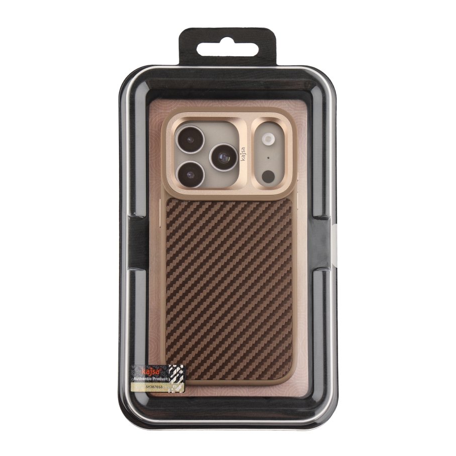 Чохол Kajsa Glamorous Collection Straw Mat Pattern with MagSafe для iPhone 17 Pro Max - Зображення 4
